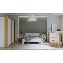 Łóżko dwuosobowe 160x200 Waikato WKTL1162-M902 Piaskowy Meble Forte