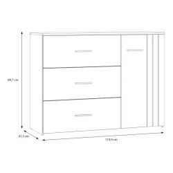Komoda Waikato WKTK221R-M902 Piaskowy/Dąb Riviera Meble Forte
