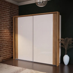 Przesuwna szafa 2-drzwiowa WAKATIPU – nowoczesna i funkcjonalna