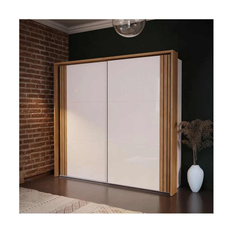 Przesuwna szafa 2-drzwiowa WAKATIPU – nowoczesna i funkcjonalna