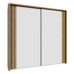 Szafa przesuwna 230 cm Wakatipu WTPS92312-M247 Biały/Biały połysk/Dąb Riviera Meble Forte