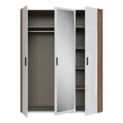 Szafa z lustrem 170 cm Wakatipu WTPS931-M247 Biały/Dąb Riviera Meble Forte