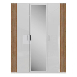 Szafa z lustrem 170 cm Wakatipu WTPS931-M247 Biały/Dąb Riviera Meble Forte