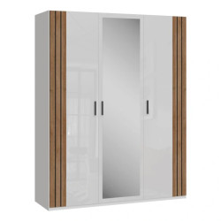 Szafa z lustrem 170 cm Wakatipu WTPS931-M247 Biały/Dąb Riviera Meble Forte