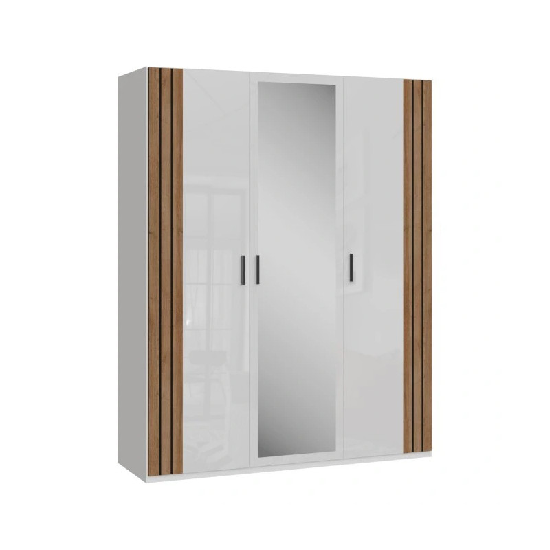 Szafa z lustrem 170 cm Wakatipu WTPS931-M247 Biały/Dąb Riviera Meble Forte