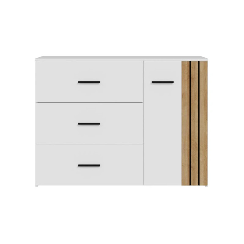 Komoda Wakatipu WTPK221R-M935 Biały połysk/biały/Dąb Riviera Meble Forte
