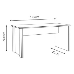 Biurko loftowe 155x70 Clif old wood vintage | Meble Forte