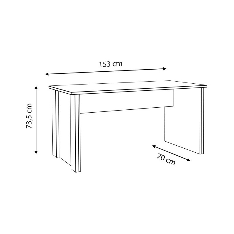 Biurko loftowe 155x70 Clif old wood vintage | Meble Forte