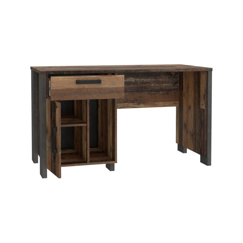Biurko loftowe 130x60 CLIF old wood vintage | Meble Forte