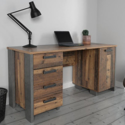 Biurko industrialne loft 155x60 CLIF old wood vintage | Meble Forte