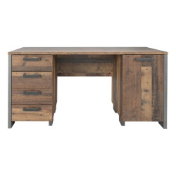 Biurko industrialne loft 155x60 CLIF old wood vintage | Meble Forte
