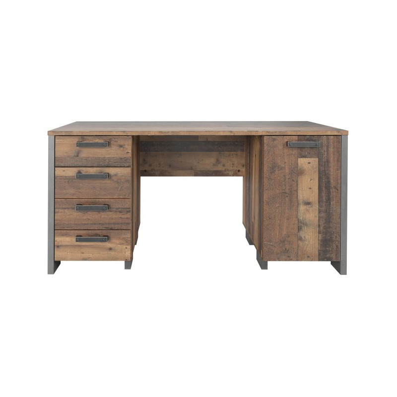 Biurko industrialne loft 155x60 CLIF old wood vintage | Meble Forte