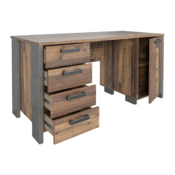 Biurko industrialne loft 155x60 CLIF old wood vintage | Meble Forte