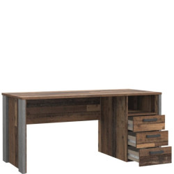 Biurko z szufladami loft 160x70 Clif old wood vintage | Domowanie