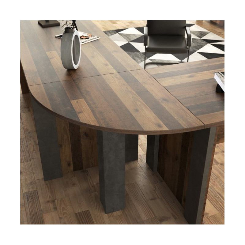 Element łączący do biurka CLIF old wood vintage | Domowanie