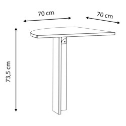 Element łączący do biurka CLIF old wood vintage | Domowanie