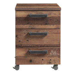 Kontenerek pod biurko na kółkach Clif old wood vintage | Domowanie