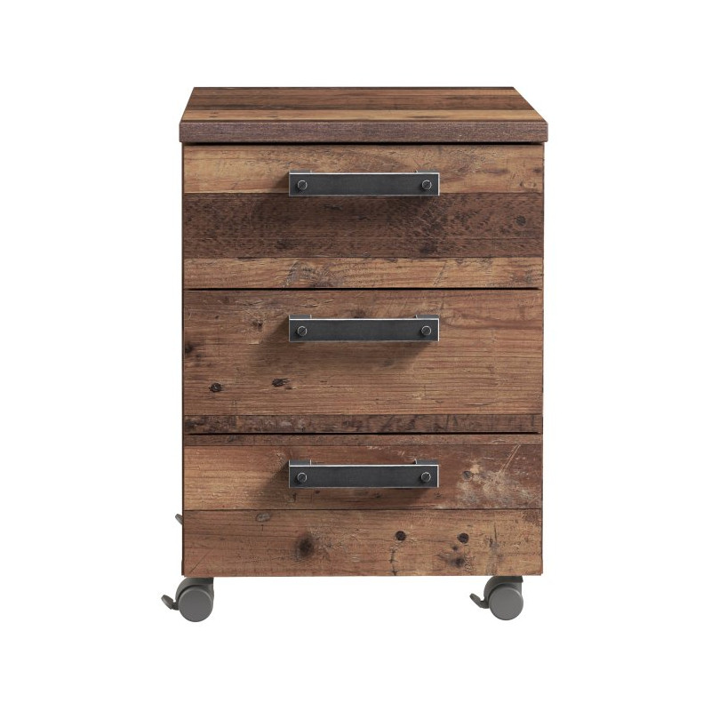 Kontenerek pod biurko na kółkach Clif old wood vintage | Domowanie