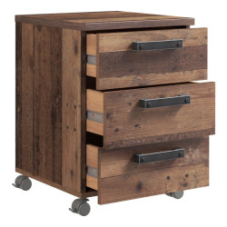 Kontenerek pod biurko na kółkach Clif old wood vintage | Domowanie