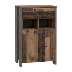 Szafka na buty 70 cm CLIF old wood vintage | domowanie.pl