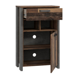 Szafka na buty 70 cm CLIF old wood vintage | domowanie.pl