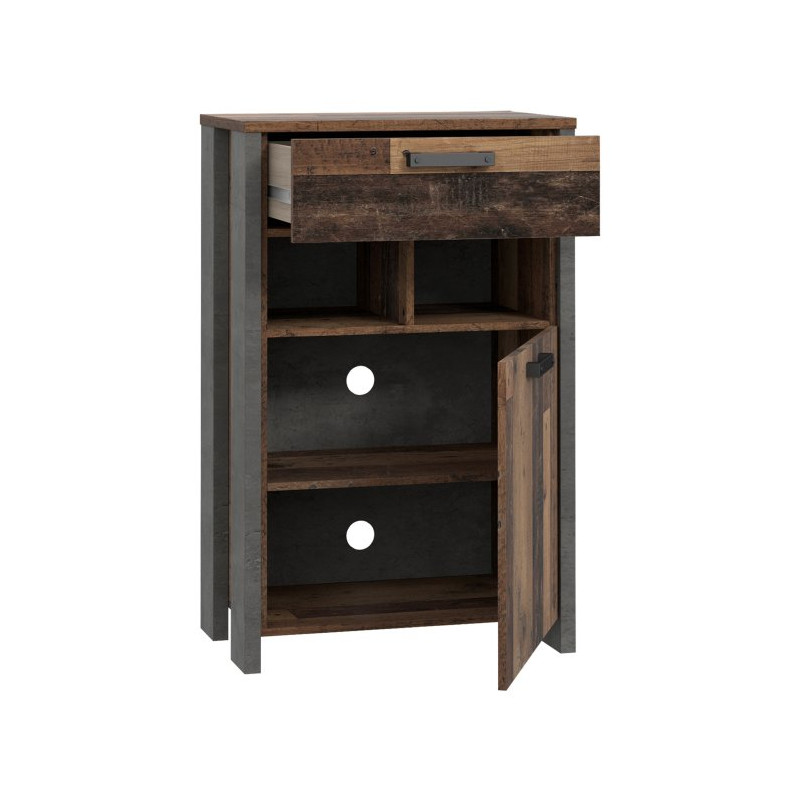 Szafka na buty 70 cm CLIF old wood vintage | domowanie.pl