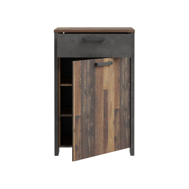 Szafka na buty z szufladą 70 cm CLIF old wood vintage