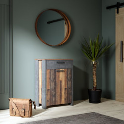 Szafka na buty z szufladą 70 cm CLIF old wood vintage