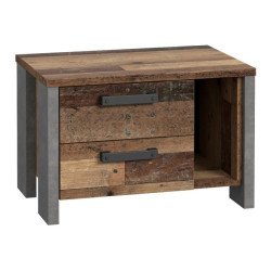 Szafka nocna 60 cm CLIF old wood vintage | styl loft