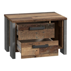 Szafka nocna 60 cm CLIF old wood vintage | styl loft