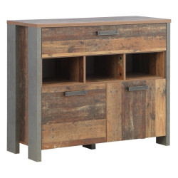 Komoda z szufladami 100 cm CLIF old wood vintage | styl loft