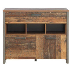 Komoda z szufladami 100 cm CLIF old wood vintage | styl loft