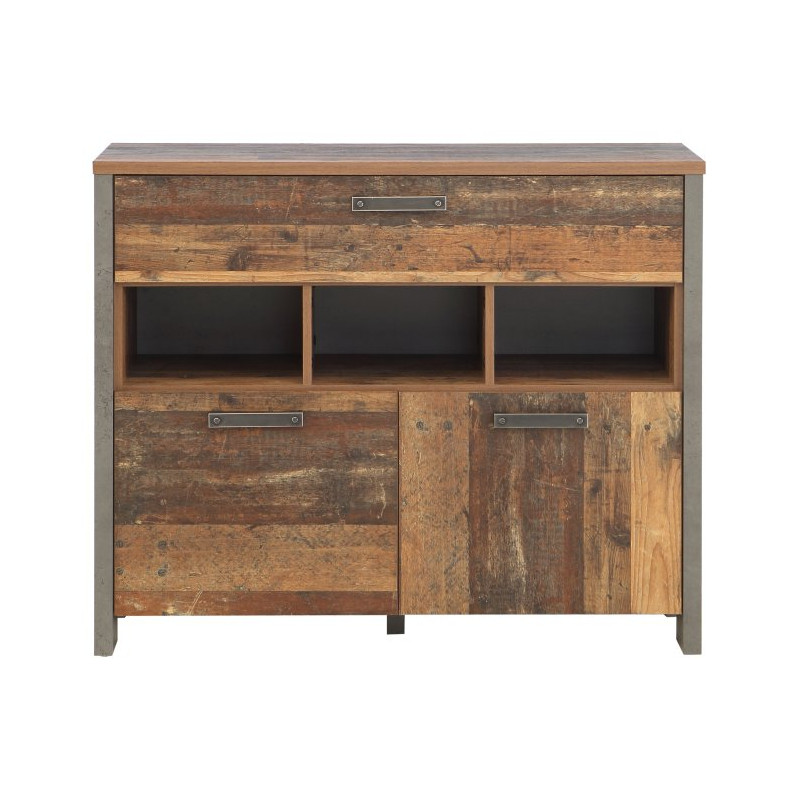 Komoda z szufladami 100 cm CLIF old wood vintage | styl loft