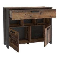 Komoda z szufladami 100 cm CLIF old wood vintage | styl loft