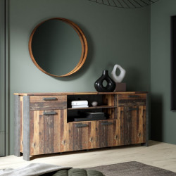 Duża komoda 186 cm CLIF old wood vintage | Meble Forte