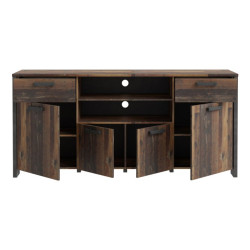 Duża komoda 186 cm CLIF old wood vintage | Meble Forte