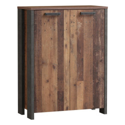 Szafka dwudrzwiowa 90 cm CLIF old wood vintage | styl loft