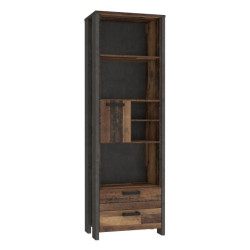 Regał asymetryczny loft CLIF old wood vintage | domowanie.pl