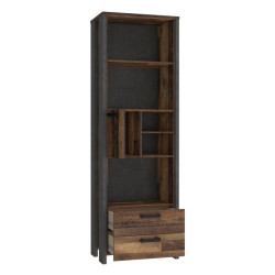 Regał asymetryczny loft CLIF old wood vintage | domowanie.pl