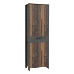 Wąska szafa 70 cm CLIF old wood vintage | Meble Forte