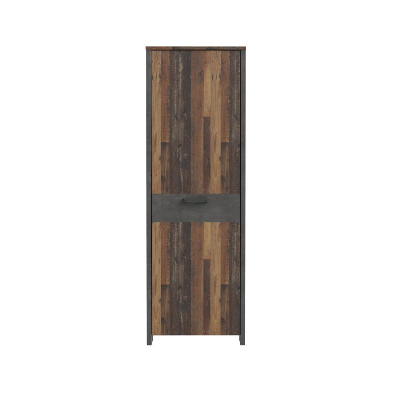 Wąska szafa 70 cm CLIF old wood vintage | Meble Forte