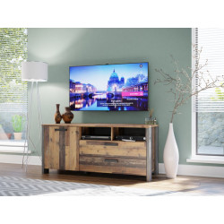 Szafka RTV Clif 140 cm – loftowy styl do salonu