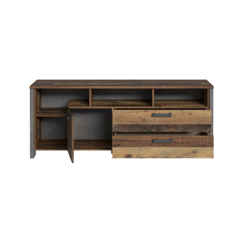 Szafka RTV Clif 160 cm – loftowy styl do salonu