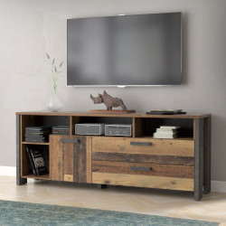 Szafka RTV Clif 160 cm – loftowy styl do salonu