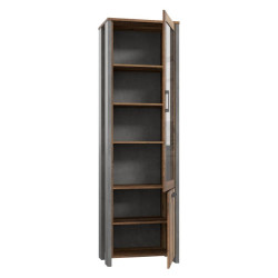 Wąska witryna Clif 60 cm – styl loftowy i elegancka ekspozycja