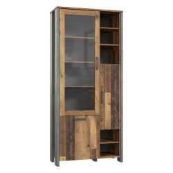 Witryna do salonu Clif 90 cm – styl loftowy i elegancka ekspozycja