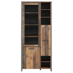 Witryna do salonu Clif 90 cm – styl loftowy i elegancka ekspozycja