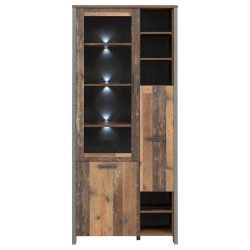 Witryna do salonu Clif 90 cm – styl loftowy i elegancka ekspozycja