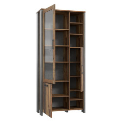 Witryna do salonu Clif 90 cm – styl loftowy i elegancka ekspozycja