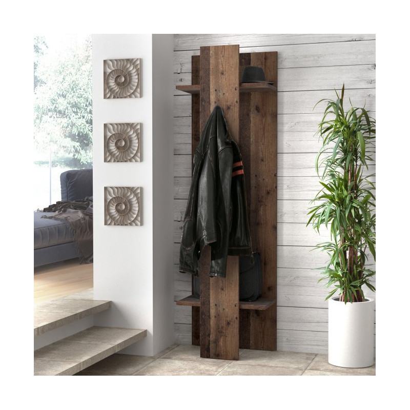 Panel ubraniowy do przedpokoju 60 cm Clif | Old Wood Vintage